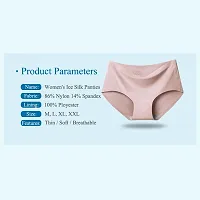 Womens Seamless Hipster Ice Silk Panty-Multi Pack of 2-thumb4