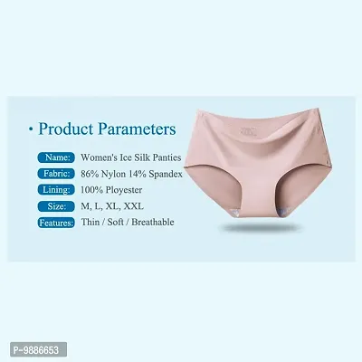 Womens Seamless Hipster Ice Silk Panty-Multi Pack of 2-thumb5