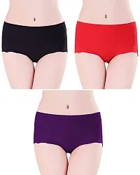 Womens Seamless Hipster Ice Silk Panty-Multi Pack of 3-thumb2