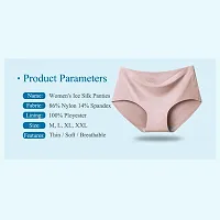 Womens Seamless Hipster Ice Silk Panty-Multi Pack of 6-thumb3