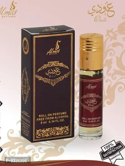 Almas Brand 100% Original | OUDI | Great Fragrance L 8Ml Floral Attar  Pocket Perfume | Ittar | Ettar | Itar | Etar | Itra | Itras | Attars | Ettars |