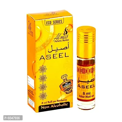 Almas Brand 100% Original | ASEEL | Great Fragrance 8Ml Floral Attar  Pocket Perfume | Ittar | Ettar | Itar | Etar | Itra | Itras | OUD | OUDH | DubaI Attar | Best Attar | Best Perfume Oil |-thumb0