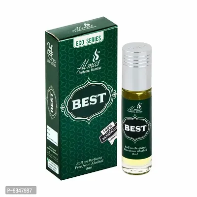 Almas Brand 100% Original | BEST | Great Fragrance 8Ml Floral Attar  Pocket Perfume | Ittar | Ettar | Itar | Etar | Itra | Itras | OUD | OUDH | DubaI Attar | Best Attar | Best Perfume Oil |
