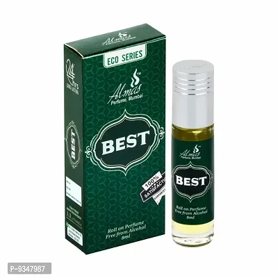 Almas Brand 100% Original | BEST | Great Fragrance 8Ml Floral Attar  Pocket Perfume | Ittar | Ettar | Itar | Etar | Itra | Itras | OUD | OUDH | DubaI Attar | Best Attar | Best Perfume Oil |-thumb0