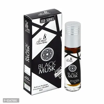 Almas Brand 100% Original | BLACK MUSK | Great Fragrance 8Ml Floral Attar  Pocket Perfume | Ittar | Ettar | Itar | Etar | Itra | Itras | OUD | OUDH | DubaI Attar | Best Attar | Best Perfume Oil |