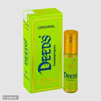 Almas Brand 100% Original | DEEDS | Great Fragrance 8Ml Floral Attar  Pocket Perfume | Ittar | Ettar | Itar | Etar | Itra | Itras | OUD | OUDH | DubaI Attar | Best Attar | Best Perfume Oil |-thumb0