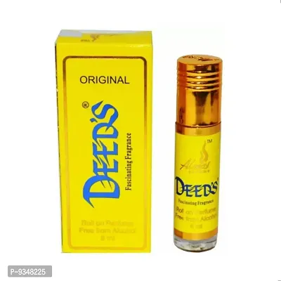 Almas Brand 100% Original | DEEDS | Great Fragrance 8Ml Floral Attar  Pocket Perfume | Ittar | Ettar | Itar | Etar | Itra | Itras | OUD | OUDH | DubaI Attar | Best Attar | Best Perfume Oil |