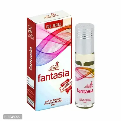 Almas Brand 100% Original | FANTASIA | Great Fragrance 8Ml Floral Attar  Pocket Perfume | Ittar | Ettar | Itar | Etar | Itra | Itras | OUD | OUDH | DubaI Attar | Best Attar | Best Perfume Oil |