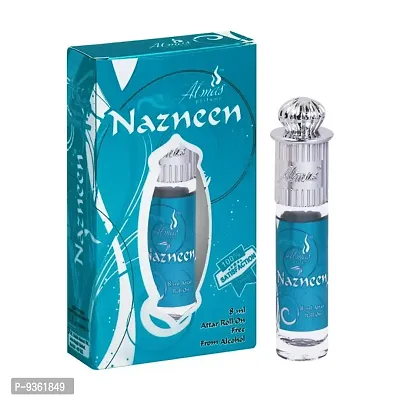 Almas Brand 100% Original | NAZNEEN | Great Fragrance 8Ml Floral Attar  Pocket Perfume | Ittar | Ettar | Itar | Etar | Itra | Itras | Oud | Oudh | Dubai Attar | Best Attar | Best Perfume Oil |