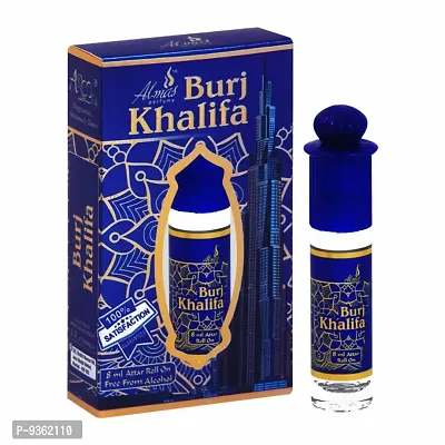 Almas Brand 100% Original | BURJ KHALIFA | Great Fragrance 8Ml Floral Attar  Pocket Perfume | Ittar | Ettar | Itar | Etar | Itra | Itras | Oud | Oudh | Dubai Attar | Best Attar | Best Perfume Oil |