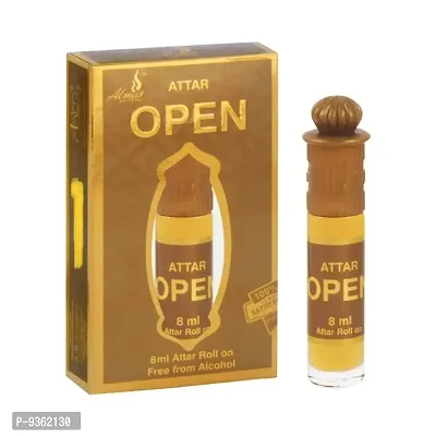 Almas Brand 100% Original | OPEN | Great Fragrance 8Ml Floral Attar  Pocket Perfume | Ittar | Ettar | Itar | Etar | Itra | Itras | Oud | Oudh | Dubai Attar | Best Attar | Best Perfume Oil |