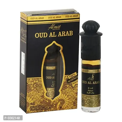 Almas Brand 100% Original | OUD AL ARAB | Great Fragrance 6Ml Floral Attar  Pocket Perfume | Ittar | Ettar | Itar | Etar | Itra | Itras | Oud | Oudh | Dubai Attar | Best Attar | Best Perfume Oil |