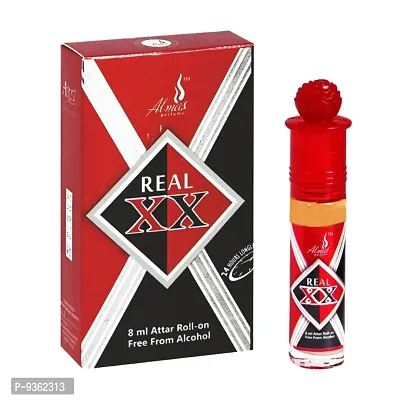 Almas Brand 100% Original | REAL XX | Great Fragrance 8Ml Floral Attar  Pocket Perfume | Ittar | Ettar | Itar | Etar | Itra | Itras | Oud | Oudh | Dubai Attar | Best Attar | Best Perfume Oil |