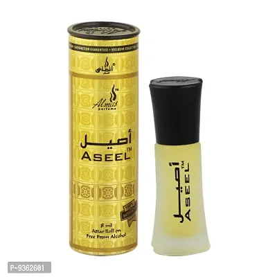 Almas Brand 100% Original | ASEEL | Great Fragrance 8Ml Floral Attar  Pocket Perfume | Ittar | Ettar | Itar | Etar | Itra | Itras | Oud | Oudh | Dubai Attar | Best Attar | Best Perfume Oil |