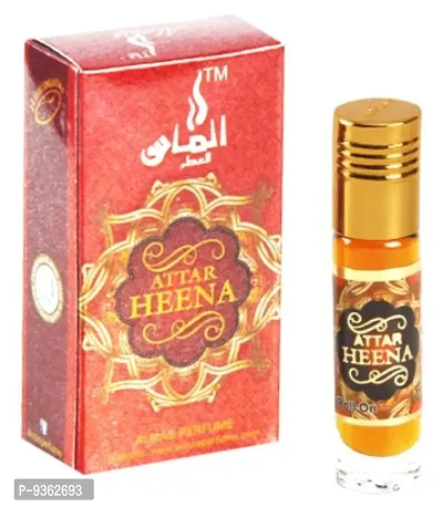Almas Brand 100% Original | HEENA | Great Fragrance 8Ml Floral Attar  Pocket Perfume | Ittar | Ettar | Itar | Etar | Itra | Itras | Oud | Oudh | Dubai Attar | Best Attar | Best Perfume Oil |-thumb0