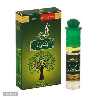 Almas Brand 100% Original | SIDRAH | Great Fragrance 8Ml Floral Attar  Pocket Perfume | Ittar | Ettar | Itar | Etar | Itra | Itras | Oud | Oudh | Dubai Attar | Best Attar | Best Perfume Oil |
