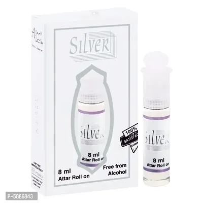 SILVER GREAT FRAGRANCE LONG-LASTING  FLORAL ATTAR  POCKET PERFUME