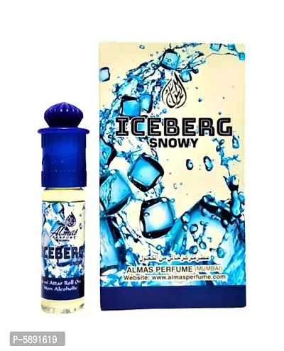 ALMAS BRAND 100% ORIGINAL ICEBURG SNOWY GREAT FRAGRANCE L FLORAL ATTAR  POCKET PERFUME-thumb0