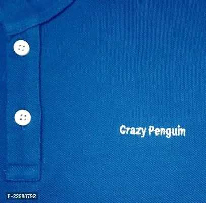 Boys Collar Neck Plain Polo Tees T-Shirt | Blue-thumb3