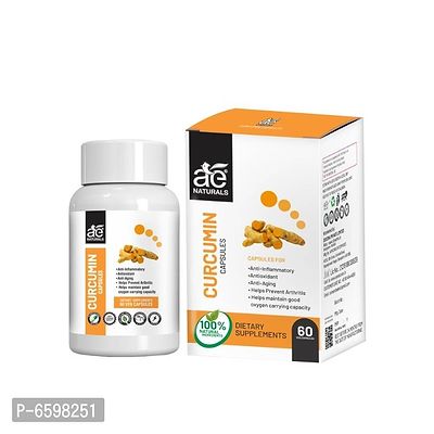 AE Naturals Curcumin Extract Of Turmeric capsules 60 Caps