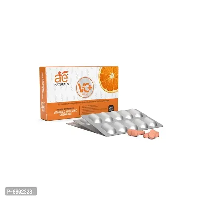 AE Naturals VC+ 1000mg Vitamin C Chewable Tablets With Zinc 30 Tabs-thumb4