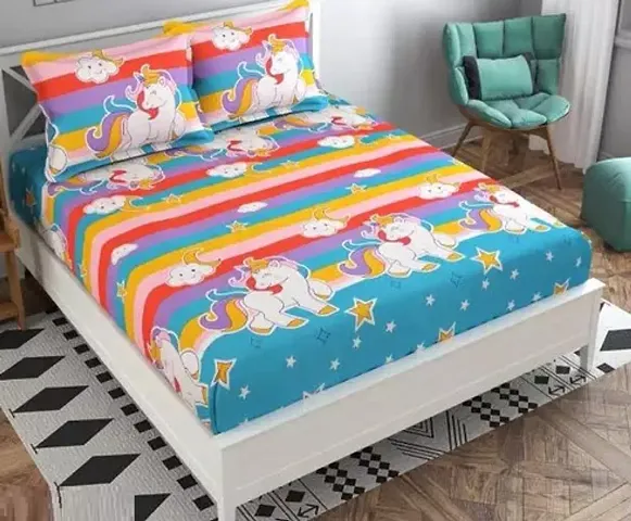 Supersoft Glace Cotton Double Bedsheet