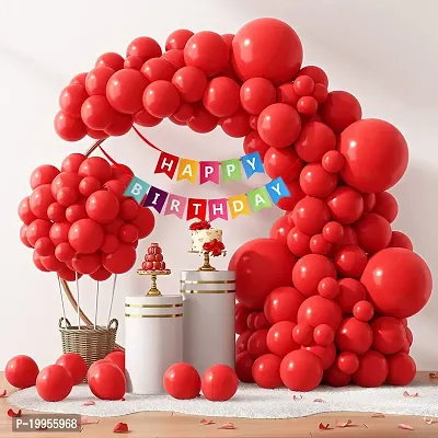 Red Color Birthday Party Decorations  Balloons Pack of 50 pieces