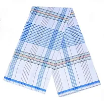 White Lungi For Men/Cotton Dhotis For boys /Mandus/Combo Pack of 2 /size :2.00 mtr-thumb1