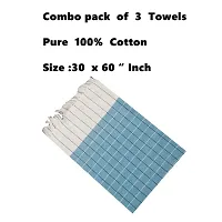 Bath Towel For Men and Women/Cotton Towel Set For Home/Face Towel For Gym- Sports/Combo Pack of 3-thumb1