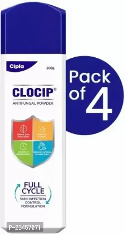 Cipla Clocip Antifungal Powder 4 X 100 G-thumb0