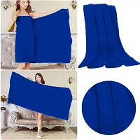 Latest Cotton Fade Resistant 650 GSM Bath Towel - 2Pcs (Blue, 30 x 60)-thumb1