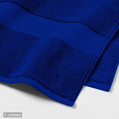 Latest Cotton Fade Resistant 650 GSM Bath Towel - 2Pcs (Blue, 30 x 60)-thumb3