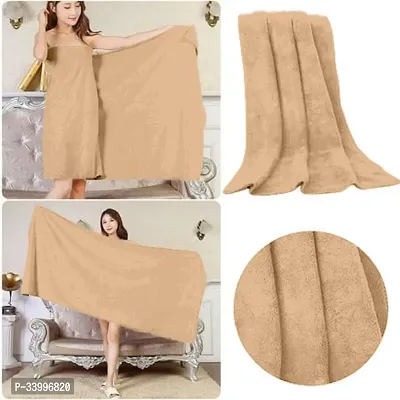 Latest Cotton Fade Resistant 650 GSM Bath Towel  - 2Pcs (Beige, 30 x 60)-thumb4