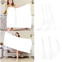 Latest Cotton Fade Resistant 650 GSM Bath Towel - 2Pcs (White, 30 x 60)-thumb3