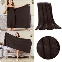 Latest Cotton Fade Resistant 650 GSM Bath Towel   - 2Pcs (Brown, 30 x 60)-thumb3