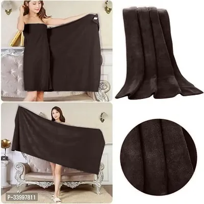 Latest Cotton Fade Resistant 650 GSM Bath Towel   - 2Pcs (Brown, 30 x 60)-thumb4