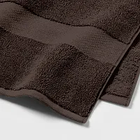 Latest Cotton Fade Resistant 650 GSM Bath Towel   - 2Pcs (Brown, 30 x 60)-thumb2