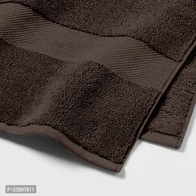 Latest Cotton Fade Resistant 650 GSM Bath Towel   - 2Pcs (Brown, 30 x 60)-thumb3