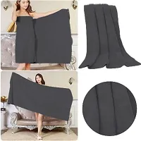 Latest Cotton Fade Resistant 650 GSM Bath Towel - 2Pcs (Grey, 30 x 60)-thumb3