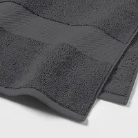 Latest Cotton Fade Resistant 650 GSM Bath Towel - 2Pcs (Grey, 30 x 60)-thumb2