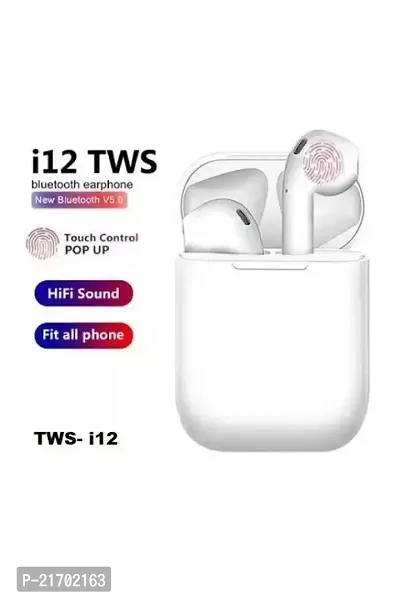 I12 Airport -Bluetooth Wireless Earbuds Bluetooth Headset (White, True Wireless)-thumb4