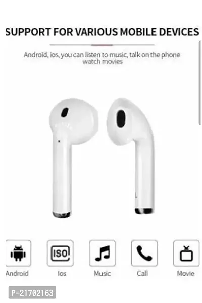 I12 Airport -Bluetooth Wireless Earbuds Bluetooth Headset (White, True Wireless)-thumb3