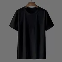 Classic Polyester Solid Tshirt for Men, Pack of 2-thumb3