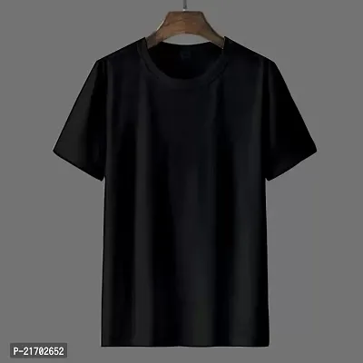 Classic Polyester Solid Tshirt for Men, Pack of 2-thumb4