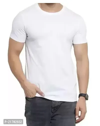 Classic Polyester Solid Tshirt for Men, Pack of 2-thumb3