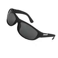 UV Protection Sports Sunglasses (65)  (For Men  Women, Black)-thumb1