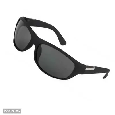 UV Protection Sports Sunglasses (65)  (For Men  Women, Black)-thumb2