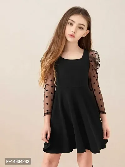 Black Cotton Blend Dresses