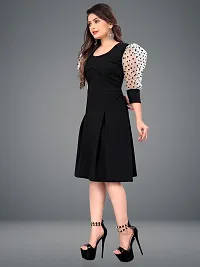 Women Bodycon Black Dress-thumb2