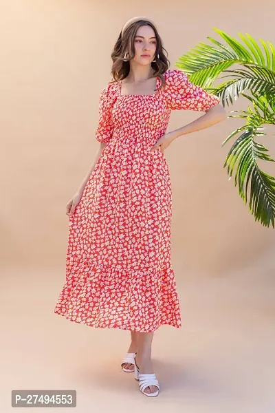 Classic Crepe Printed Dresses for Women-thumb3